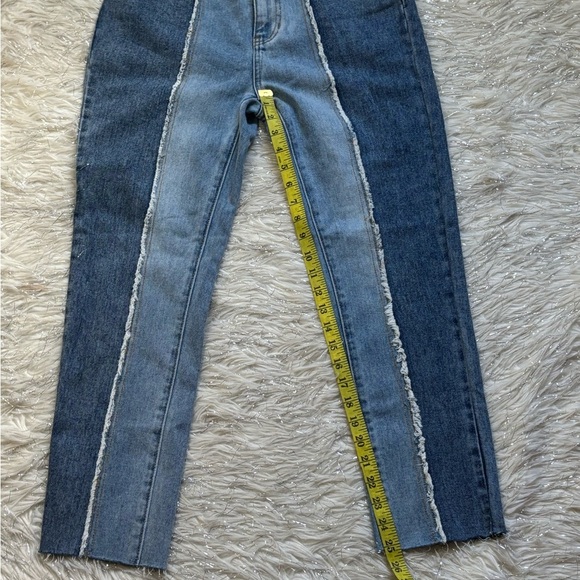 PacSun Two Panel Contrast Blue MOM Jeans Size 26 - Picture 13 of 16